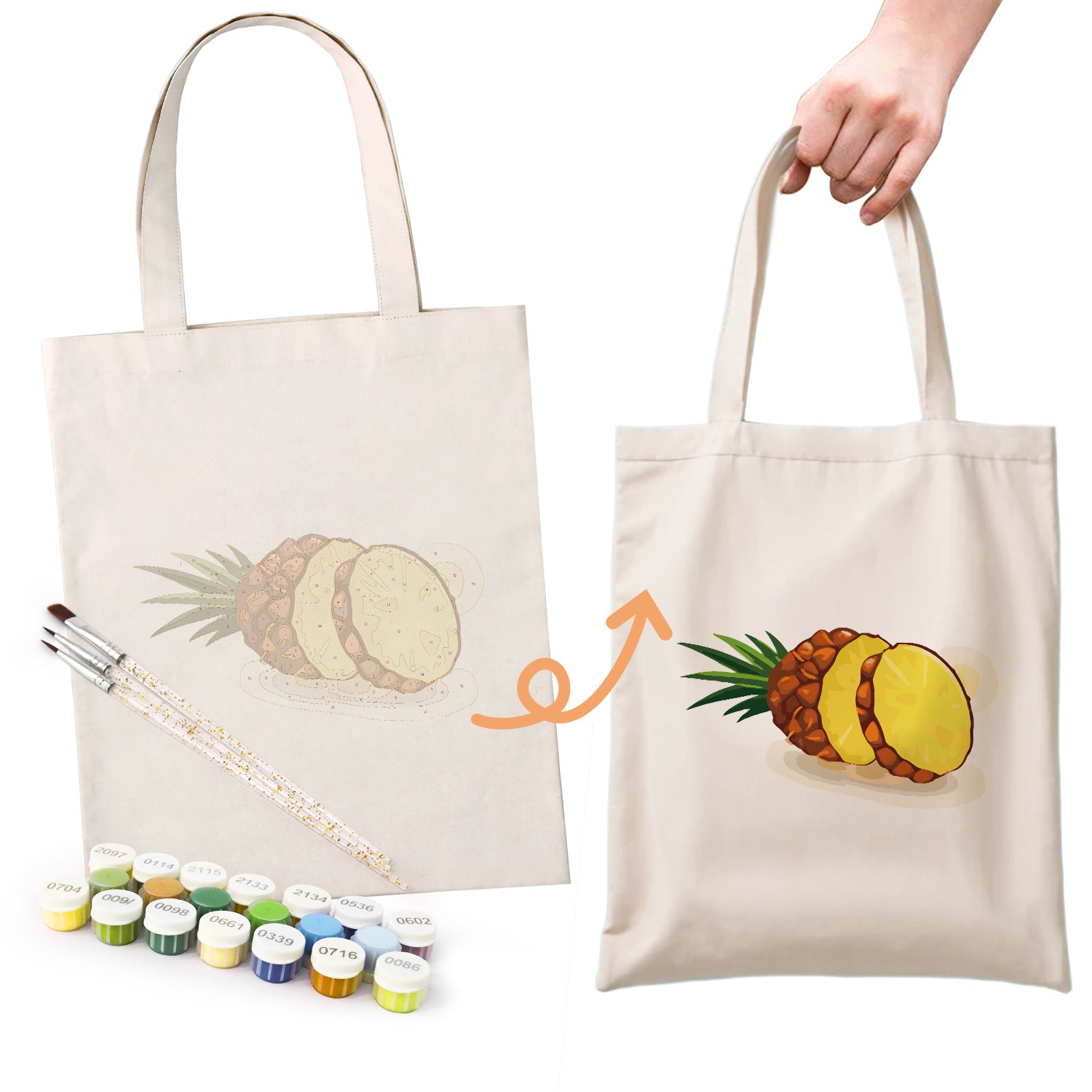 Tropical Pine Bag -  Paint by Numbers Kit for Adults -  Portrait By Numbers