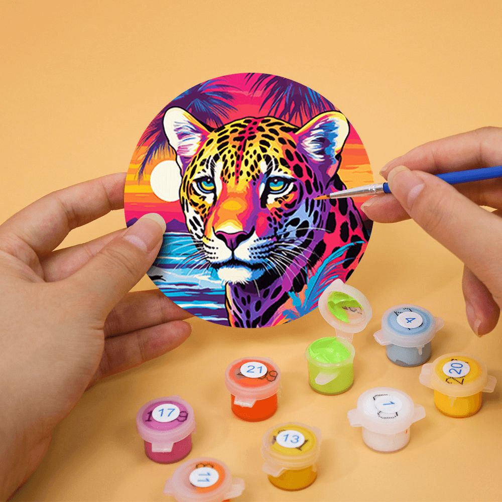Tropical Spirits (Set of 6) -  Paint by numbers Kit -  Portrait By Numbers