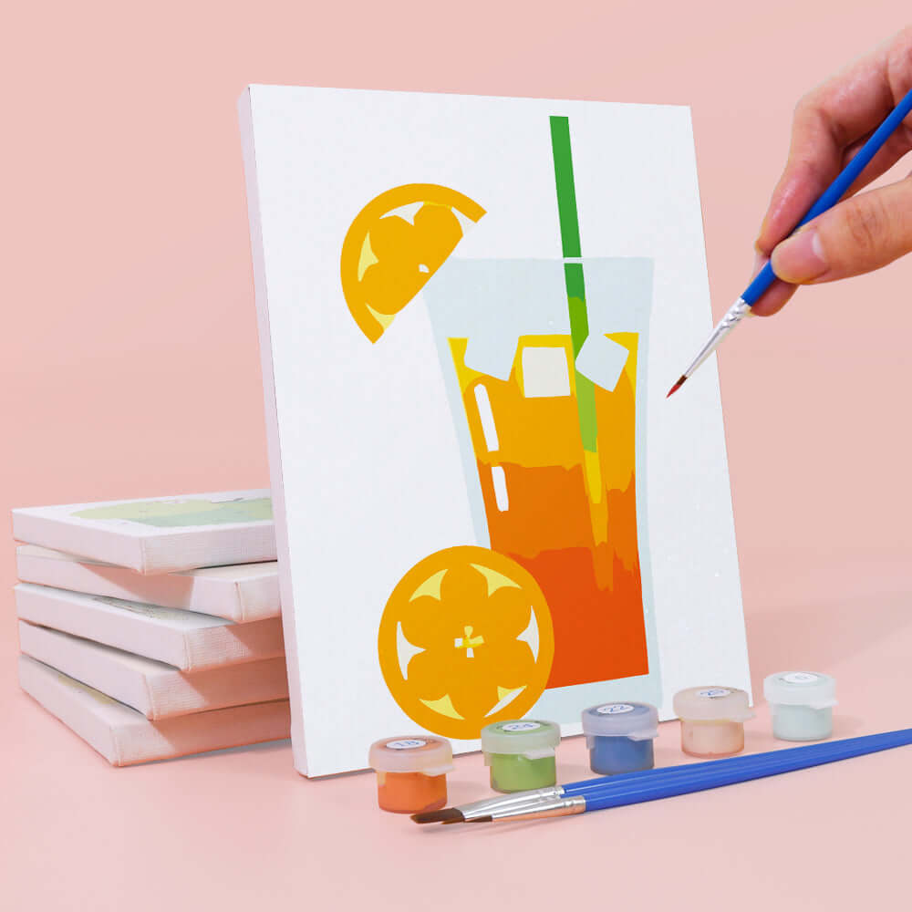 Tropical Twist (Set of 6) -  Paint by Numbers Kit for Adults -  Portrait By Numbers