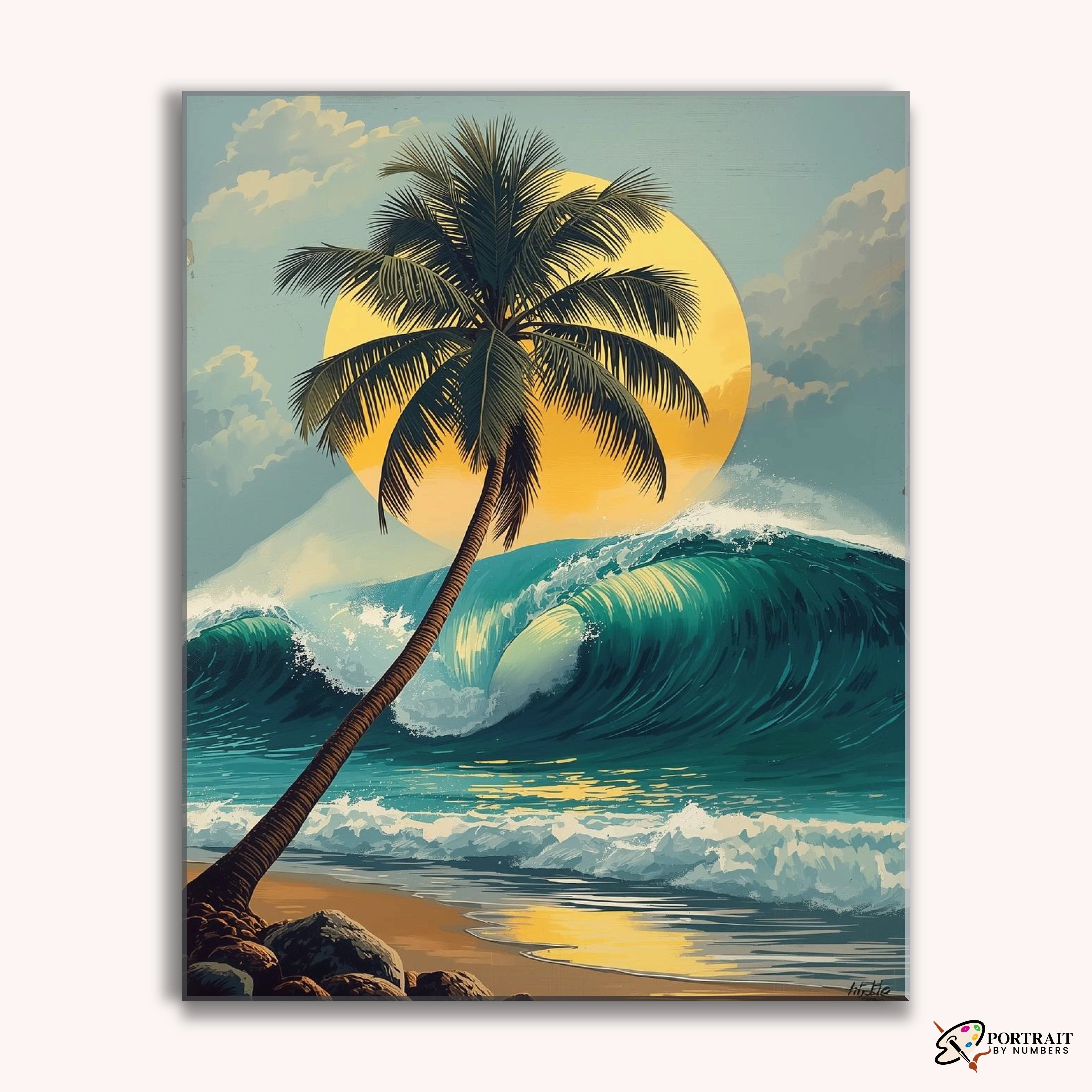 Tropical Wave -  Paint by Numbers Kit for Adults -  Portrait By Numbers