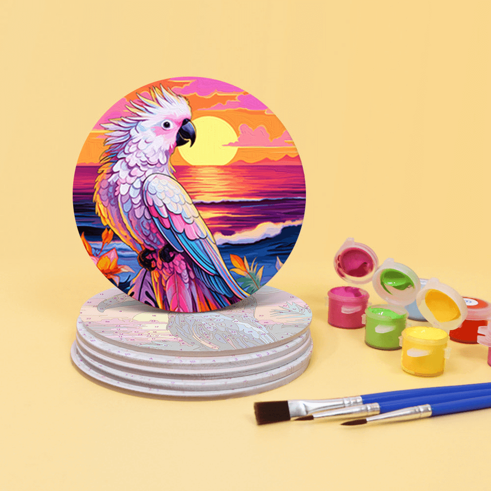 Tropical Wings (Set of 6) -  Paint by numbers Kit -  Portrait By Numbers