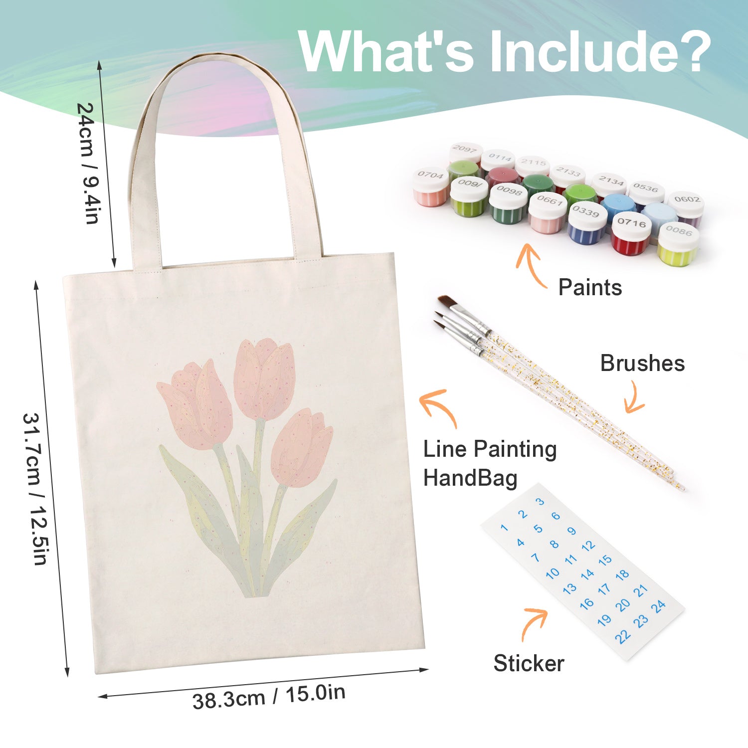 Tulip Bloom -  Paint by Numbers Kit for Adults -  Portrait By Numbers