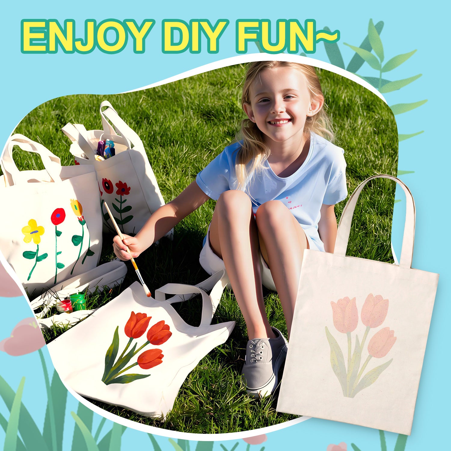 Tulip Bloom -  Paint by Numbers Kit for Adults -  Portrait By Numbers