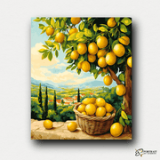 Tuscan Lemon Bliss -  Paint by Numbers Kit for Adults -  Portrait By Numbers