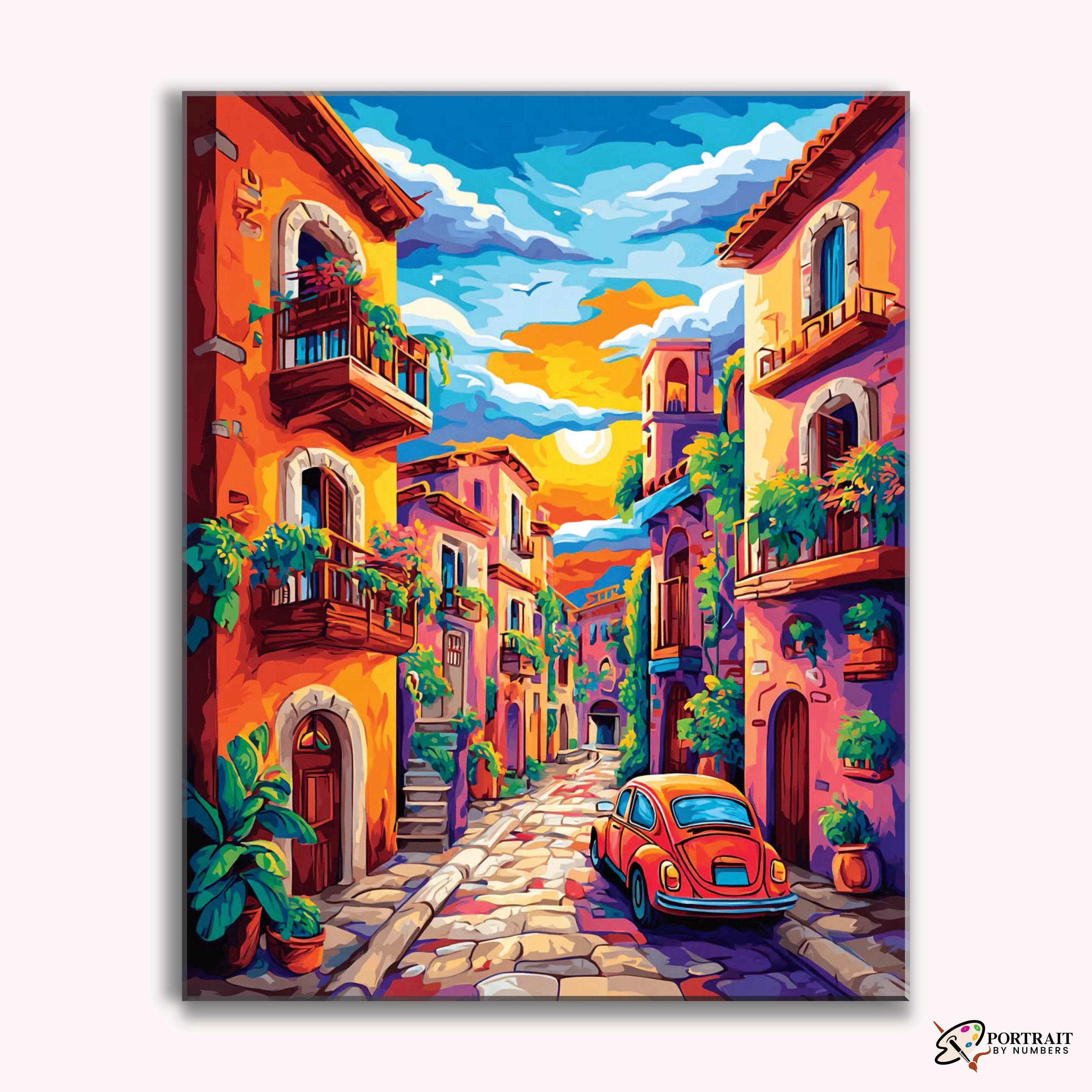 Tuscany’s Golden Pace -  Paint by Numbers Kit for Adults -  Portrait By Numbers