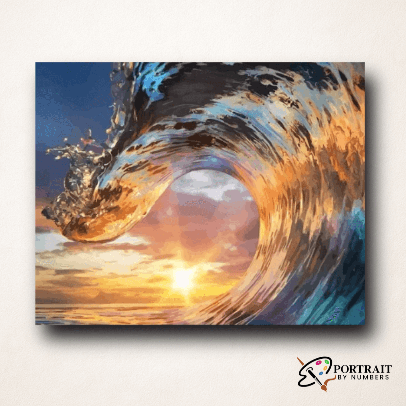 Twilight Sunset Waves