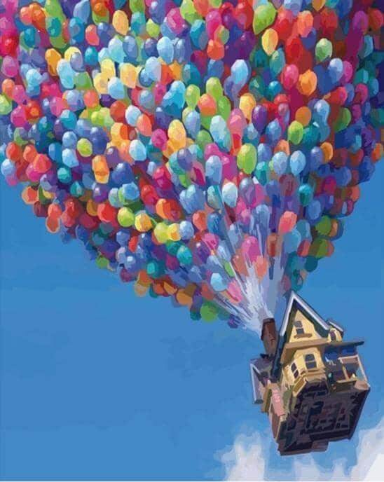 Up House -  Paint by numbers -  Portrait By Numbers