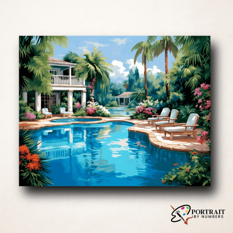 Urban Oasis -  Paint by numbers Kit -  Portrait By Numbers