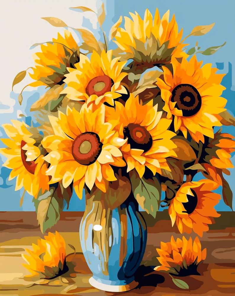 Vase of Golden Blooms