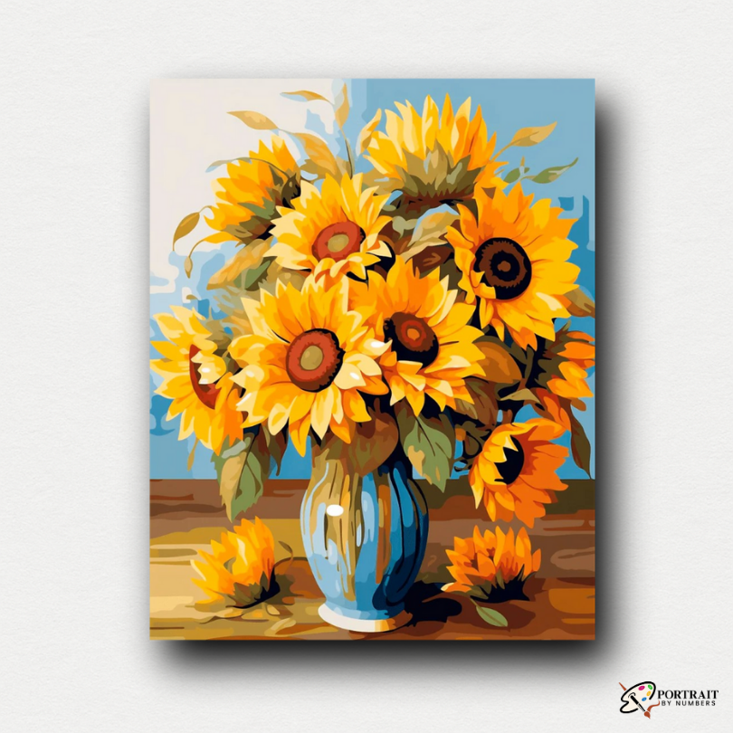 Vase of Golden Blooms