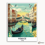 Venice Travel Poster -  Paint by Numbers Kit for Adults -  Portrait By Numbers