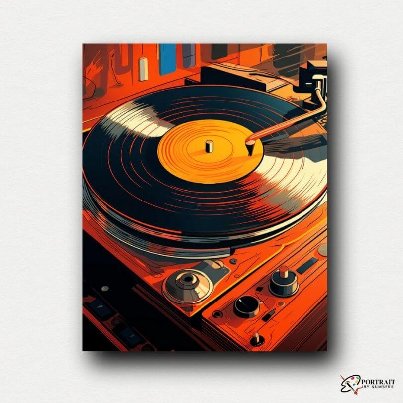 Vinyl Record -  Paint by numbers -  Portrait By Numbers