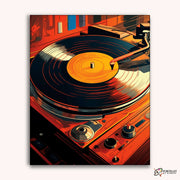 Vinyl Record -  Paint by Numbers Kit for Adults -  Portrait By Numbers