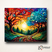 Vivid Wilderness -  Paint by Numbers Kit for Adults -  Portrait By Numbers