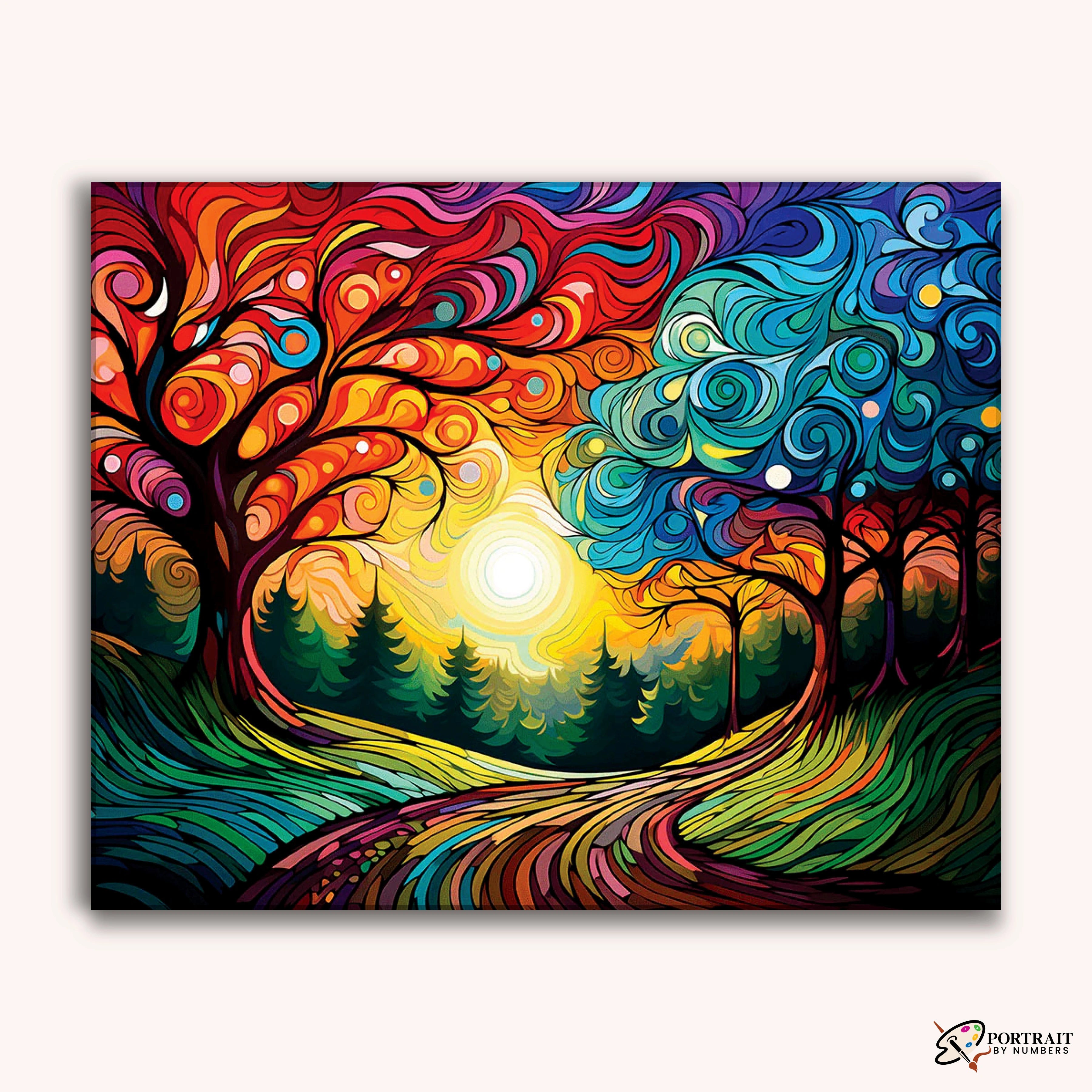 Vivid Wilderness -  Paint by Numbers Kit for Adults -  Portrait By Numbers