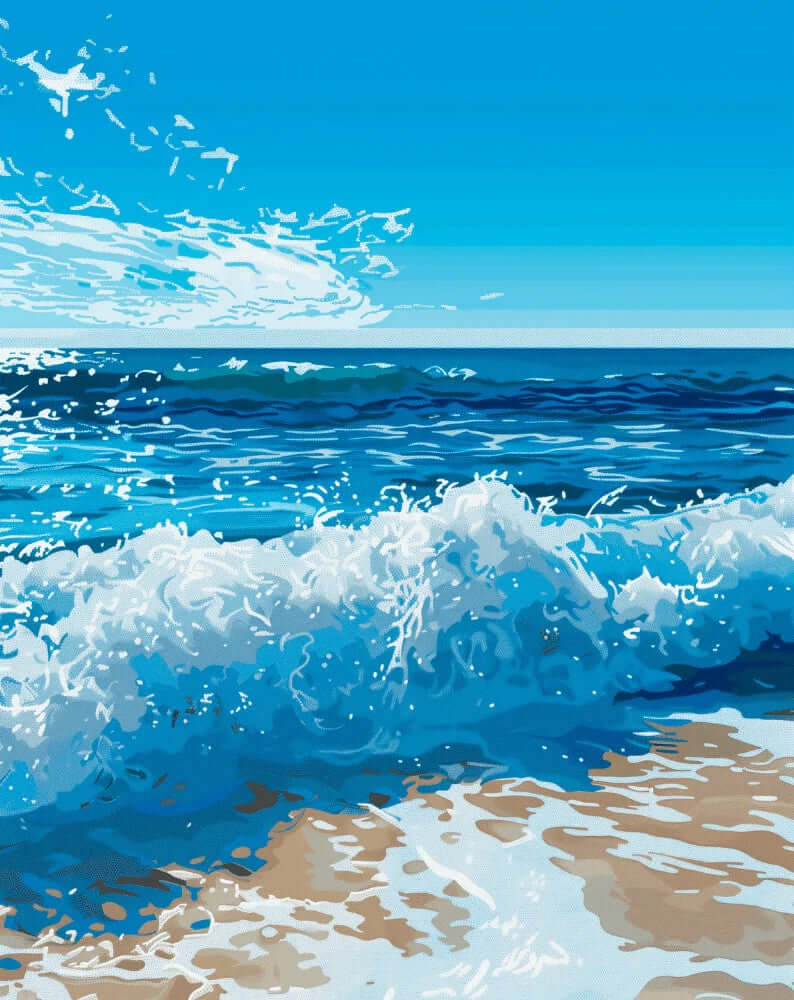 Warm Beach Waves