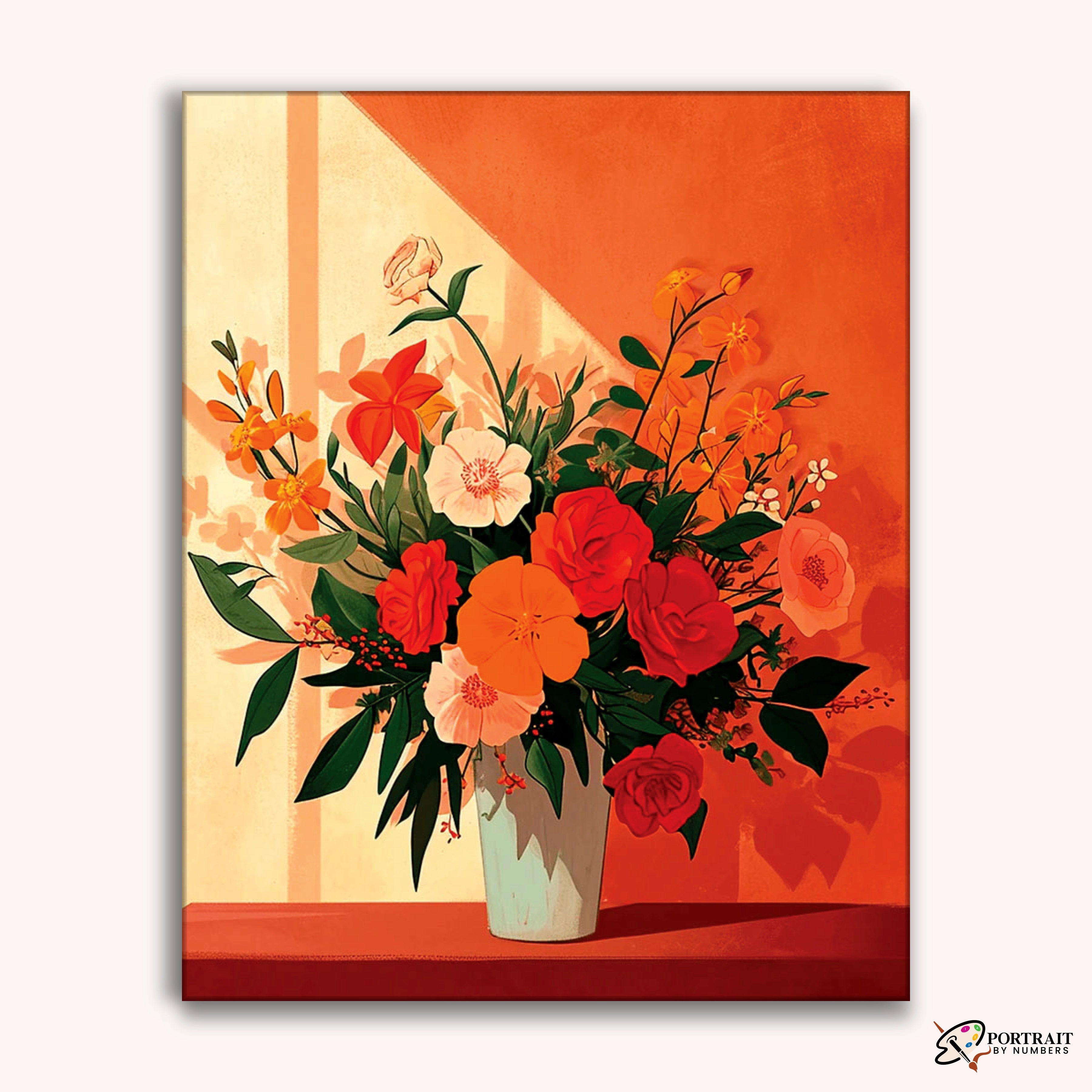 Warmth in Blossom -  Paint by Numbers Kit for Adults -  Portrait By Numbers