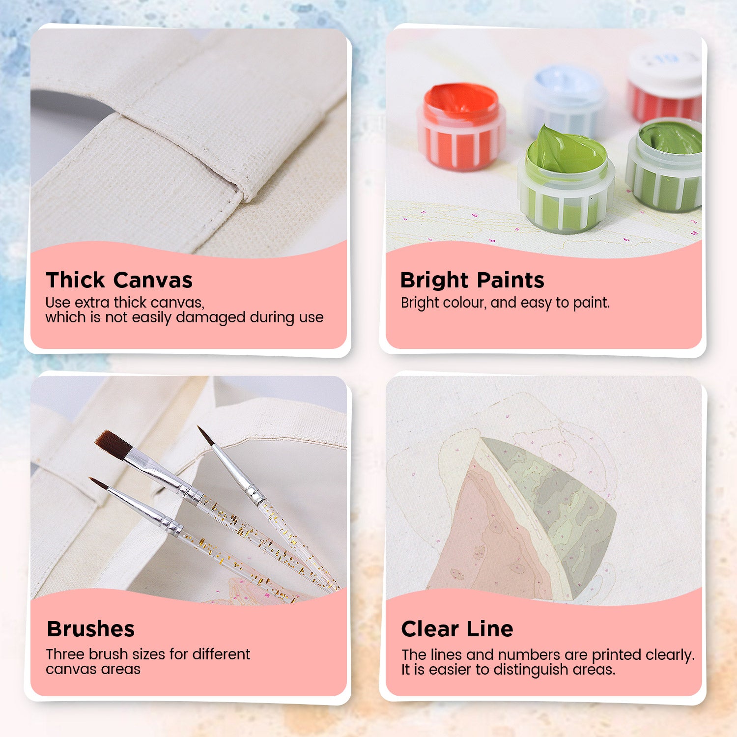 Watermelon Pop Bag -  Paint by Numbers Kit for Adults -  Portrait By Numbers