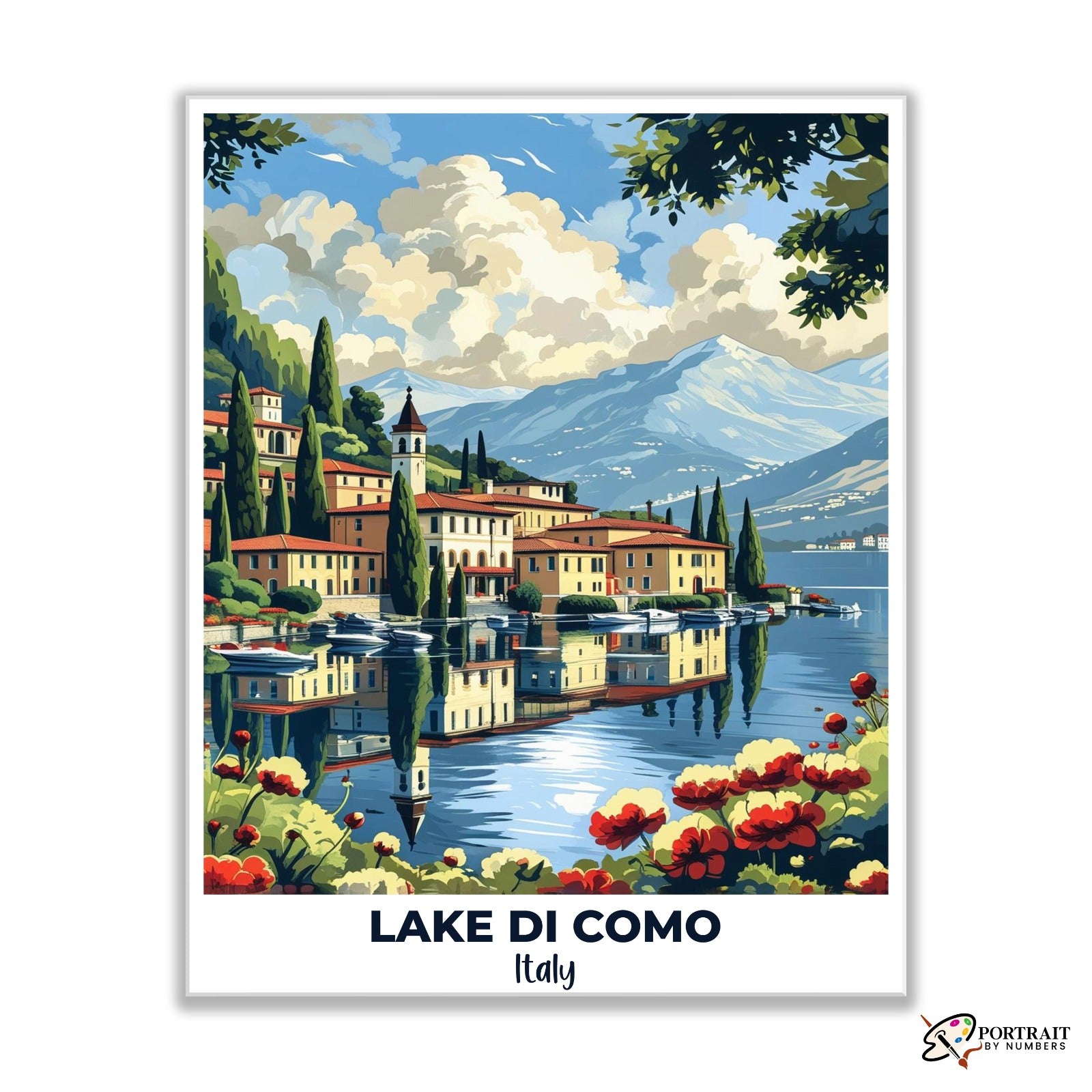 Lake di Como Travel Poster
