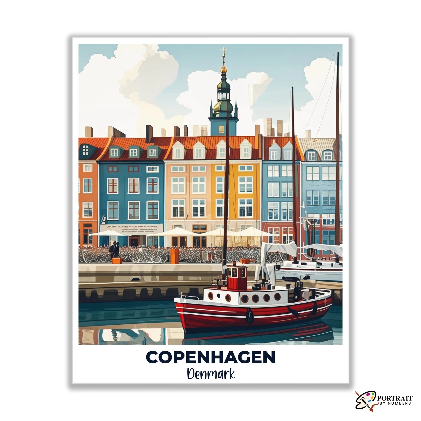 Copenhagen Travel Poster