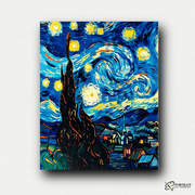 Whirling Night Skies -  Paint by numbers Kit -  Portrait By Numbers