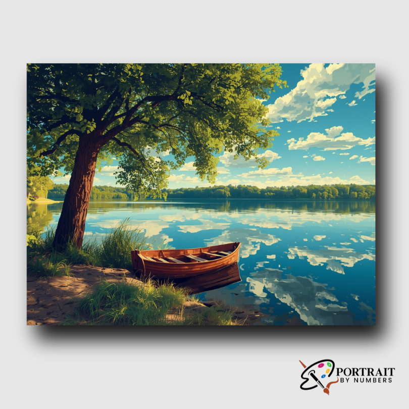 Whispering Lake -  Paint by Numbers Kit for Adults -  Portrait By Numbers