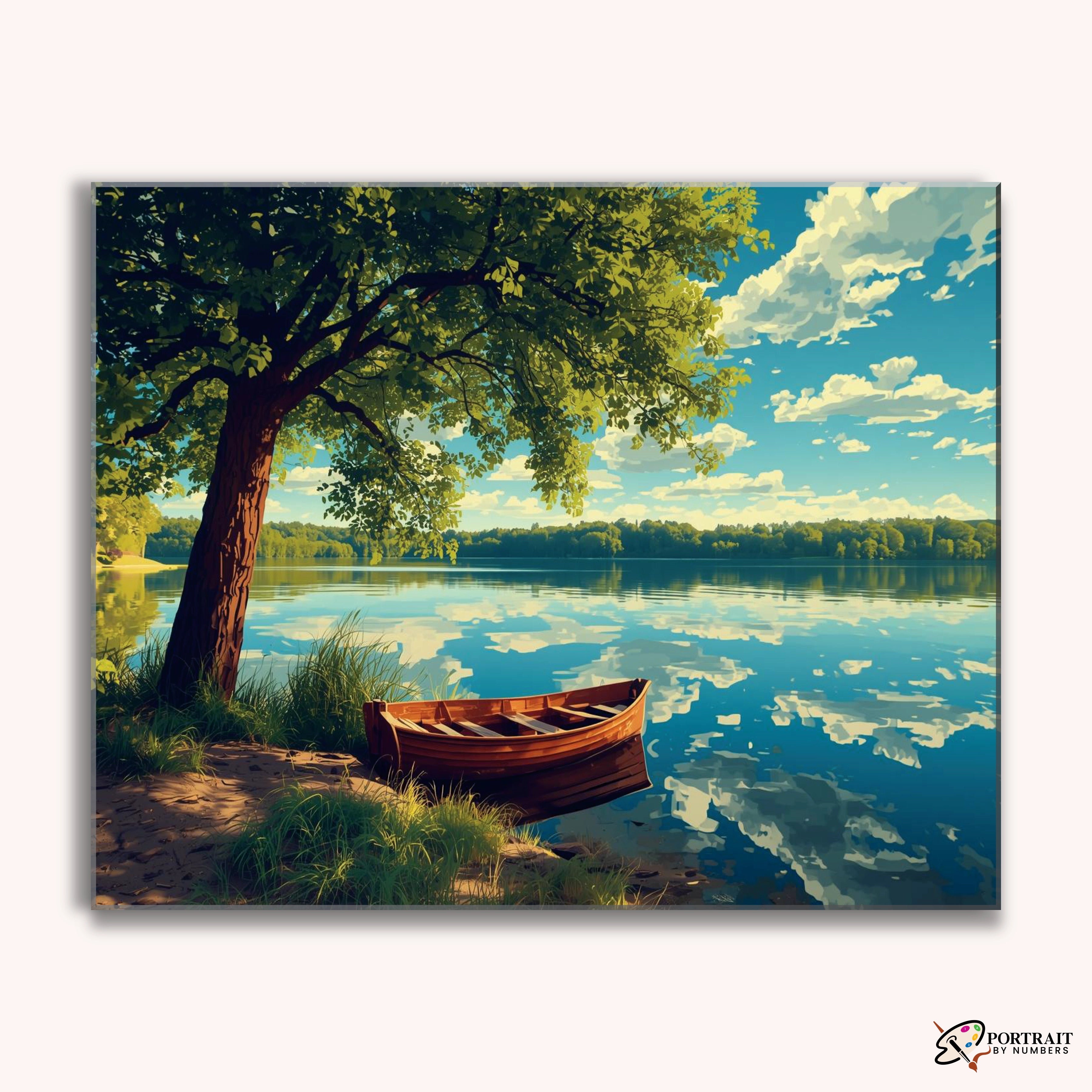 Whispering Lake -  Paint by Numbers Kit for Adults -  Portrait By Numbers