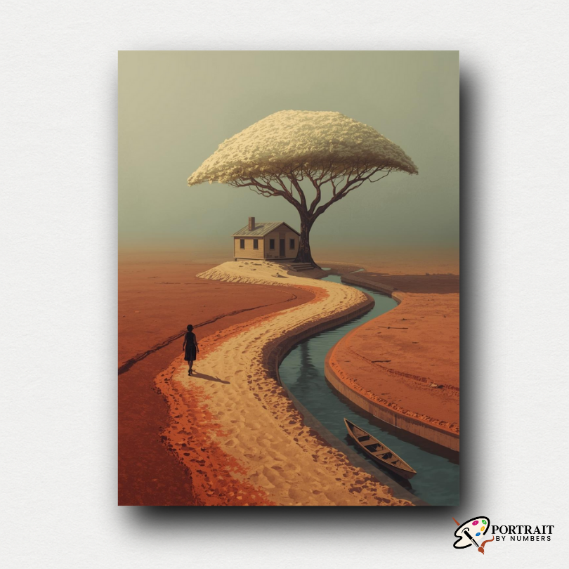 Whispering Path -  Paint by numbers Kit -  Portrait By Numbers