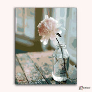 White Flowers -  Paint by Numbers Kit for Adults -  Portrait By Numbers