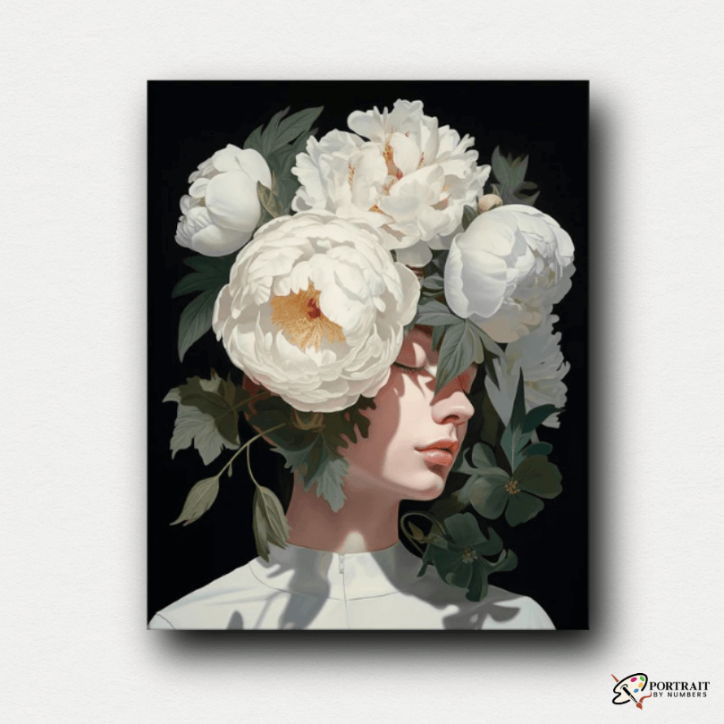 White Solitude -  Paint by numbers -  Portrait By Numbers