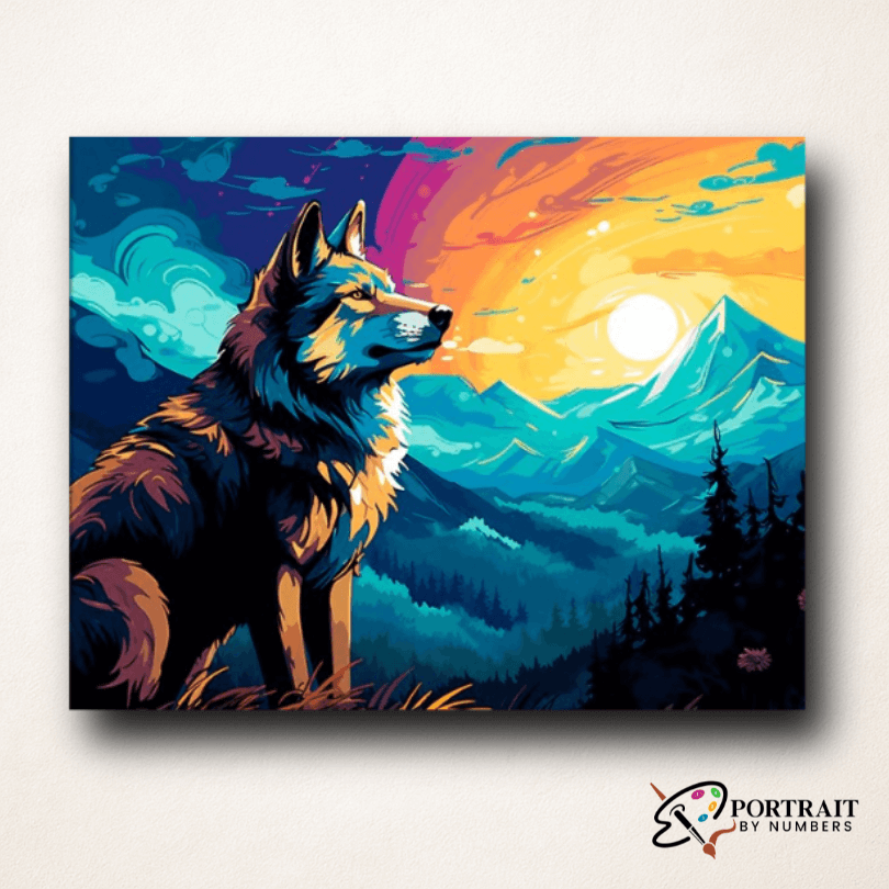 Wilderness Watcher -  Paint by numbers Kit -  Portrait By Numbers