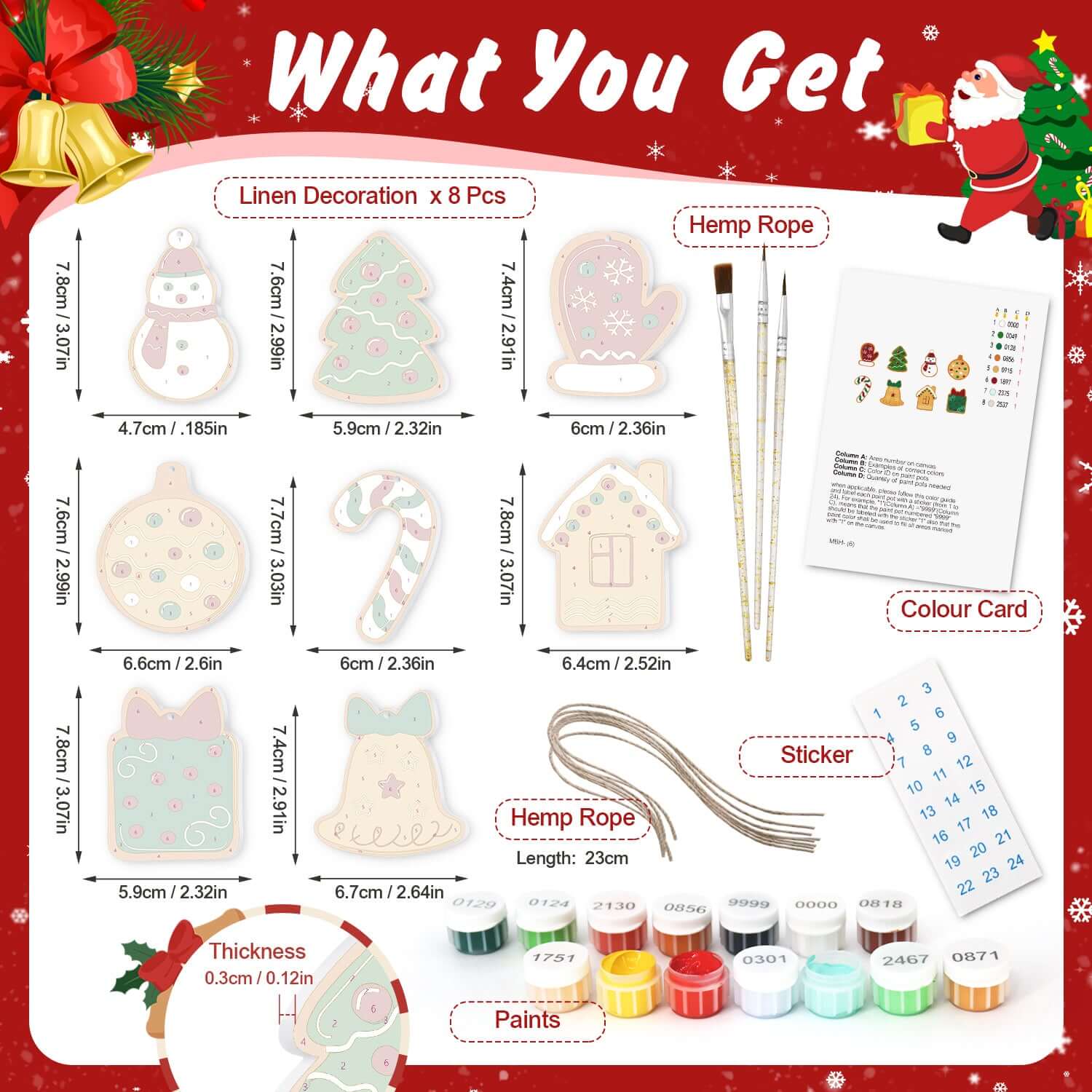 Winter Joy -  Paint by numbers Kit -  Portrait By Numbers