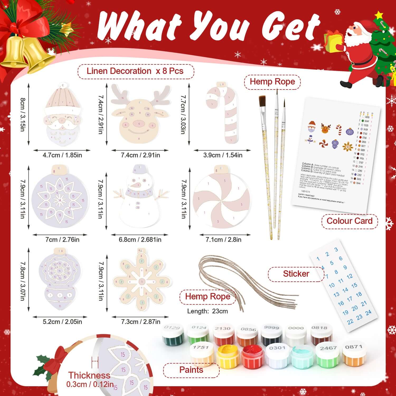 Winter Magic -  Paint by Numbers Kit for Adults -  Portrait By Numbers