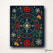 Winter Wishes (Mandala) -  Paint by numbers Kit -  Portrait By Numbers