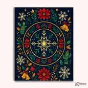 Winter Wishes (Mandala) -  Paint by Numbers Kit for Adults -  Portrait By Numbers