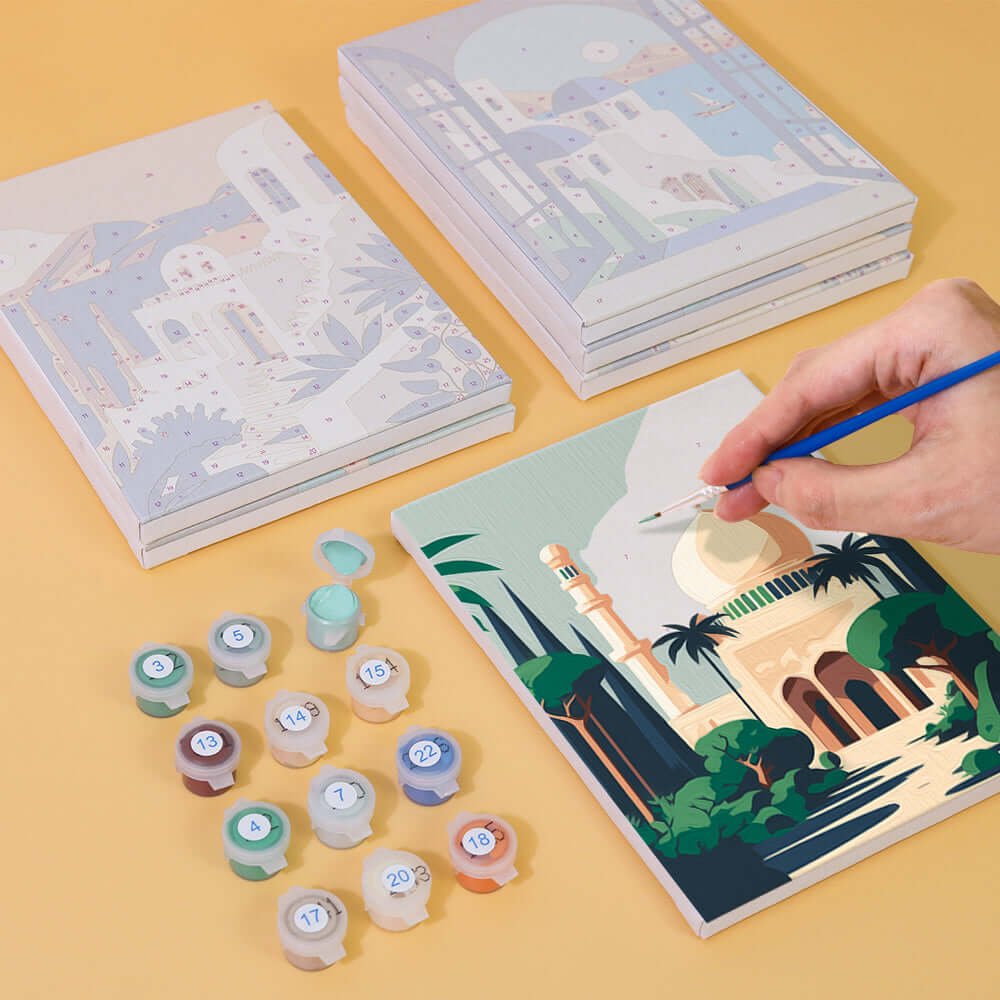Wonderscape Minis (Set of 6) -  Paint by numbers Kit -  Portrait By Numbers