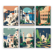 Wonderscape Minis (Set of 6) -  Paint by numbers Kit -  Portrait By Numbers