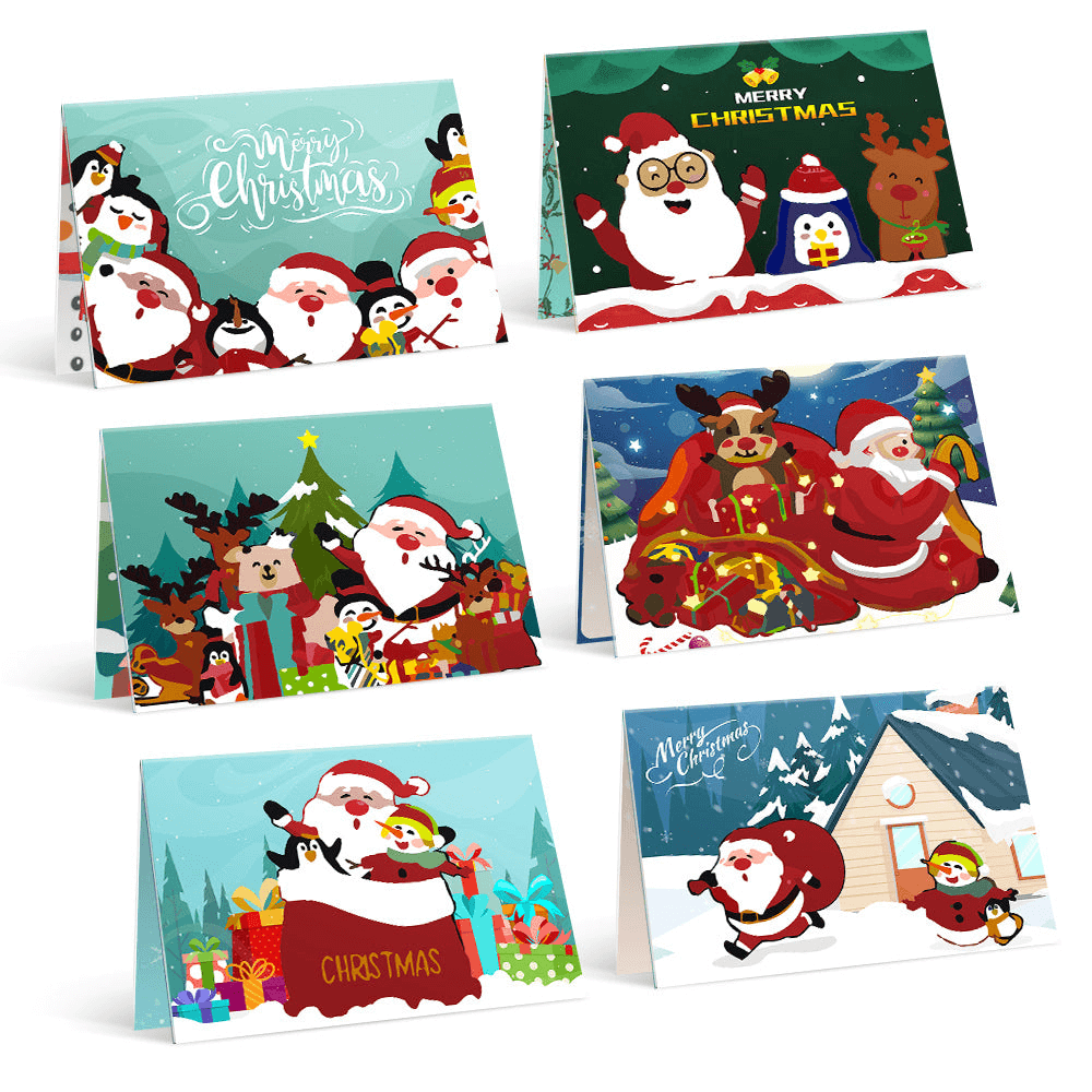 Holiday Wishes Card | Christmas Greetings Card | Portrait By Numbers