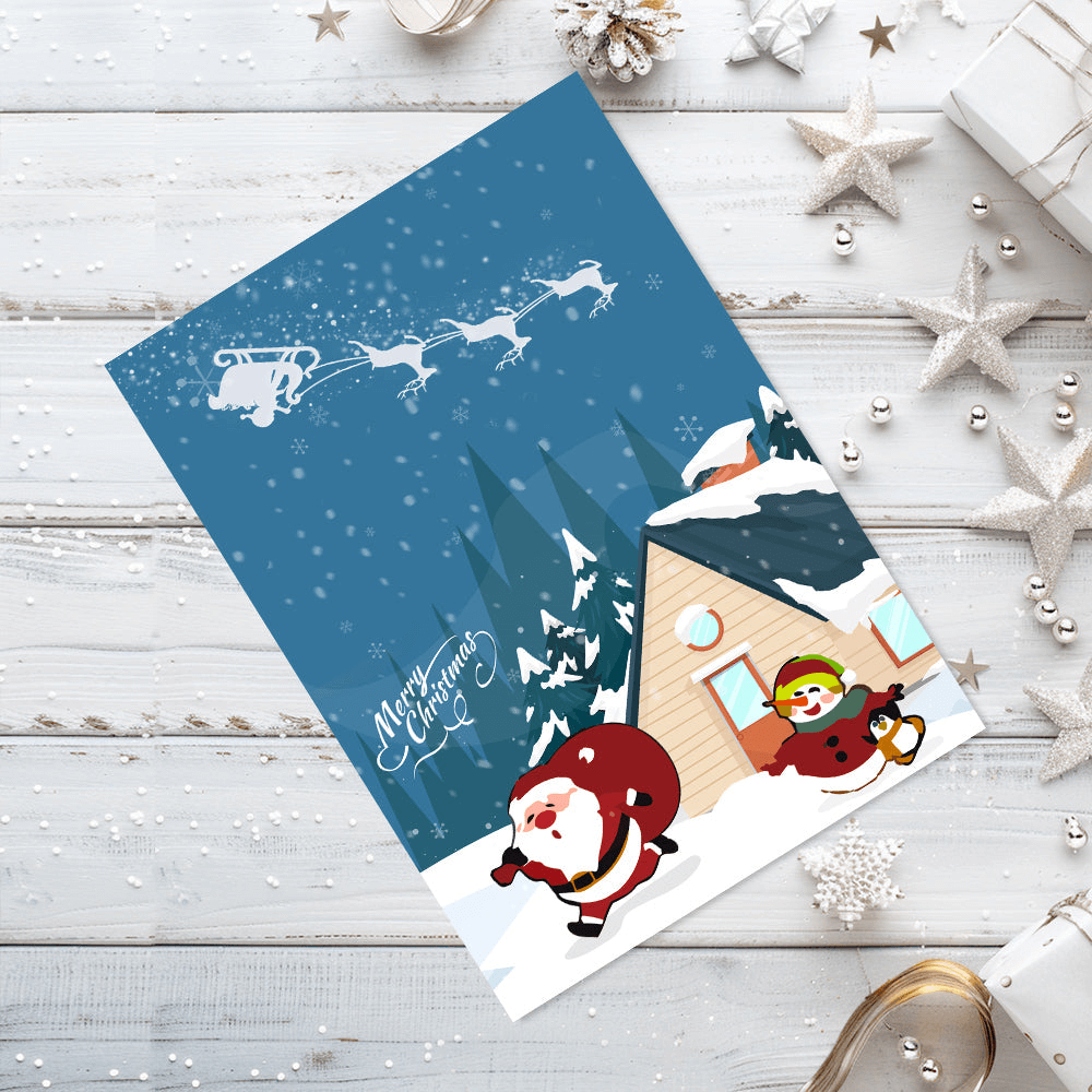 Holiday Wishes Card | Christmas Greetings Card | Portrait By Numbers