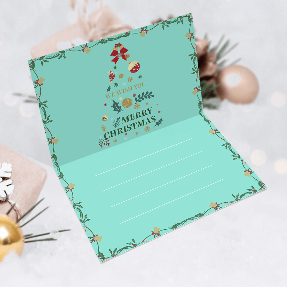 Holiday Wishes Card | Christmas Greetings Card | Portrait By Numbers