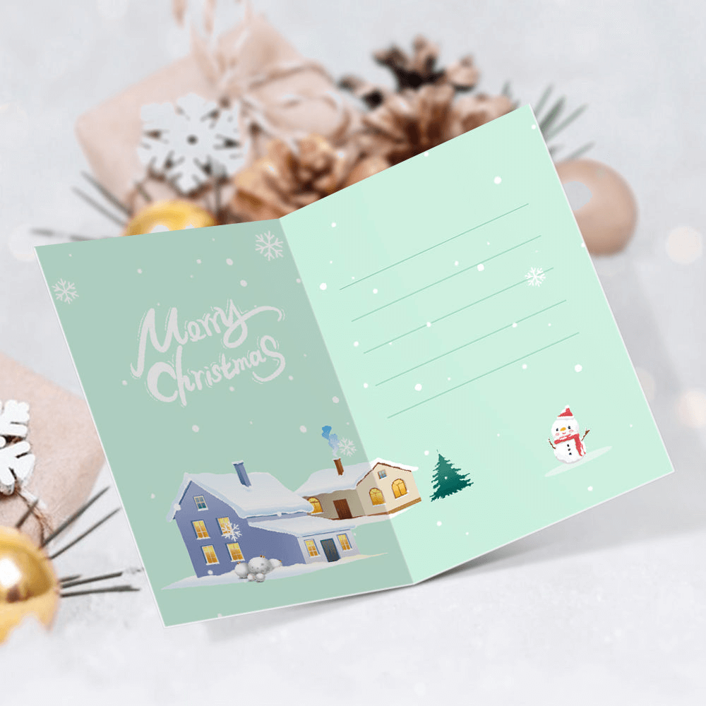 Santa Greeting Cards | Christmas Card Set | Portrait By Numbers