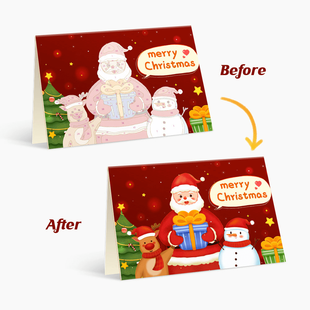 Holiday Greeting Cards | Christmas Cards | Portrait By Numbers