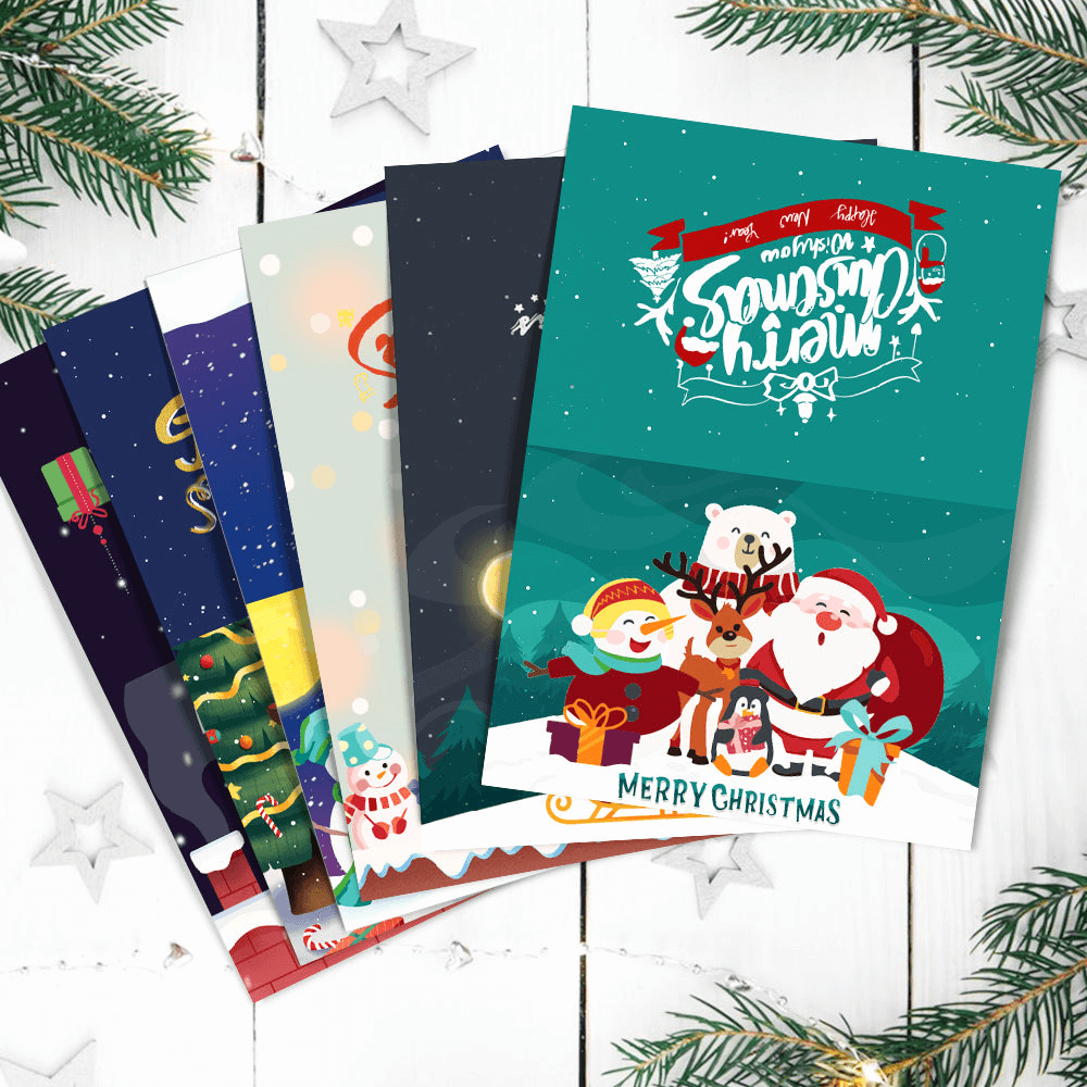 Christmas Note Cards | Christmas Cards | Portrait By Numbers