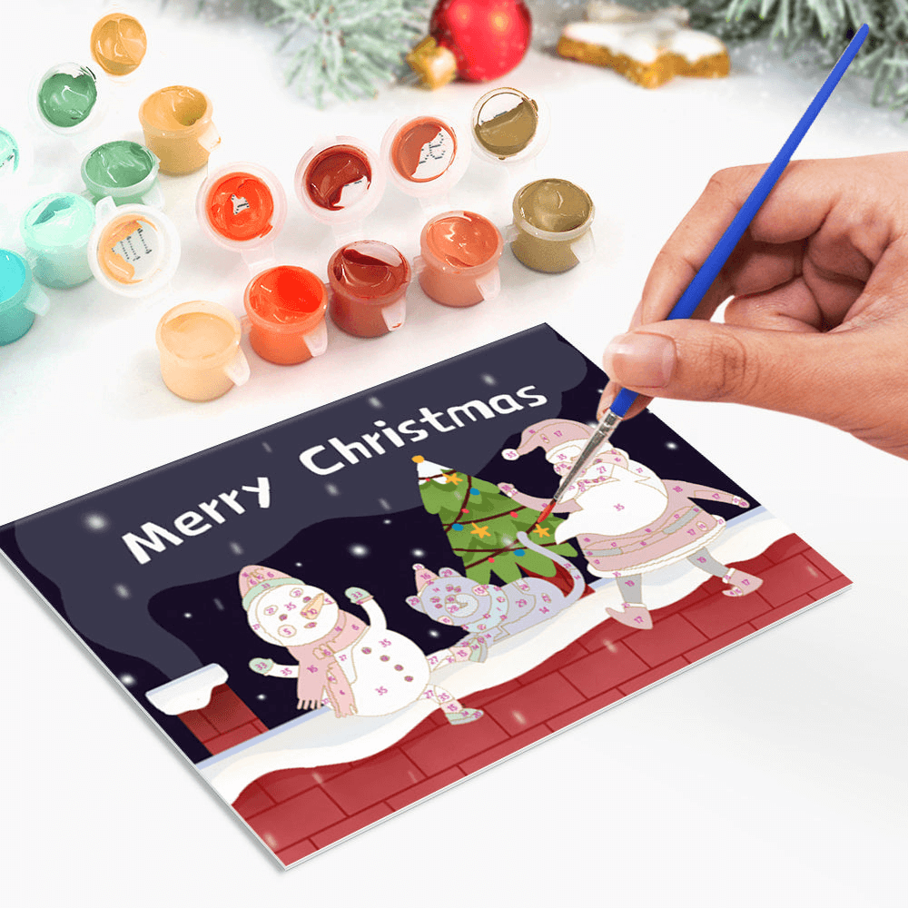 Christmas Note Cards | Christmas Cards | Portrait By Numbers