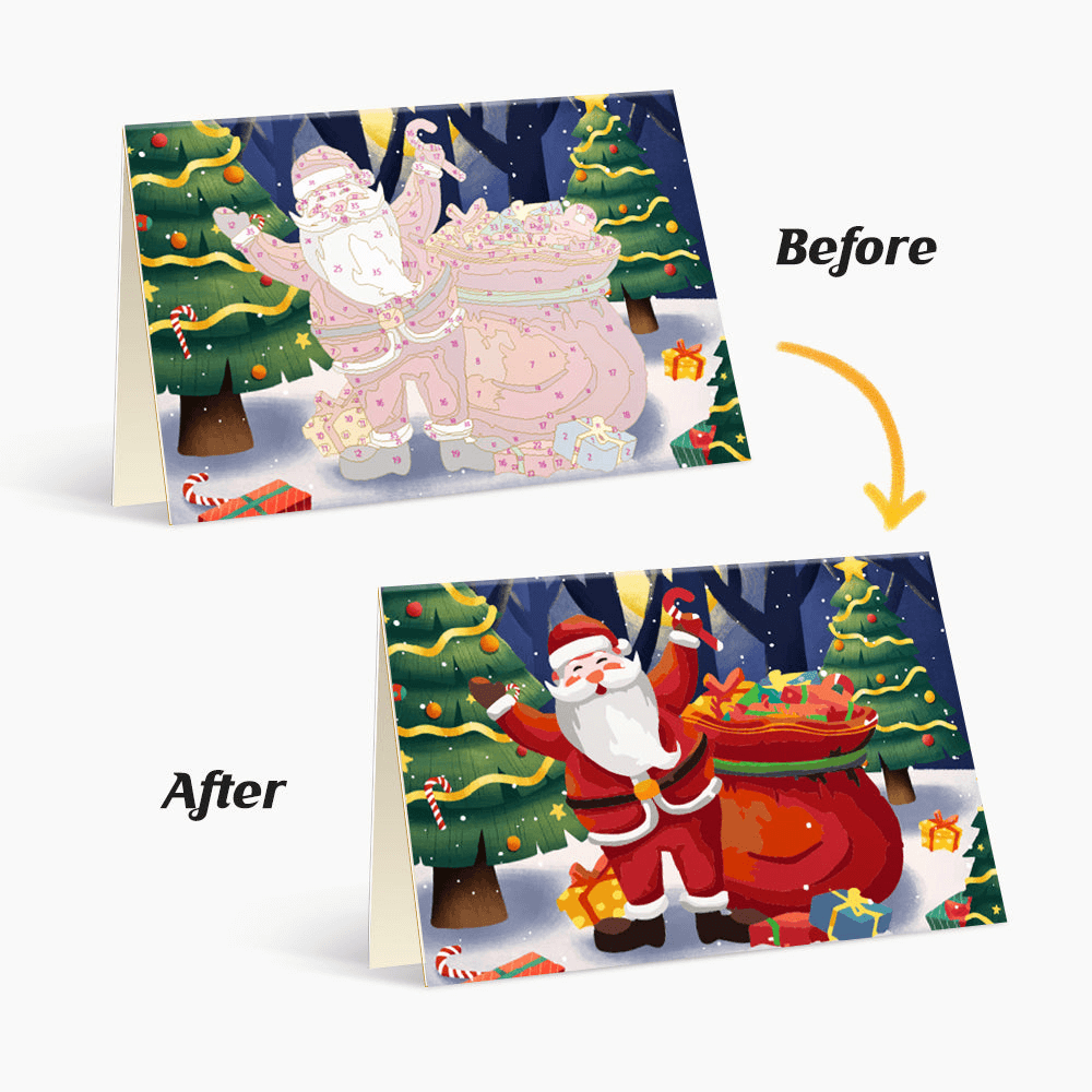Christmas Note Cards | Christmas Cards | Portrait By Numbers