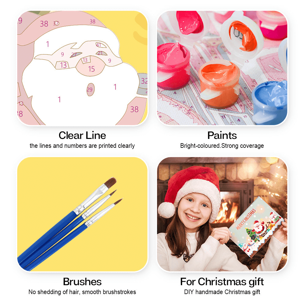 Christmas Note Cards | Christmas Cards | Portrait By Numbers