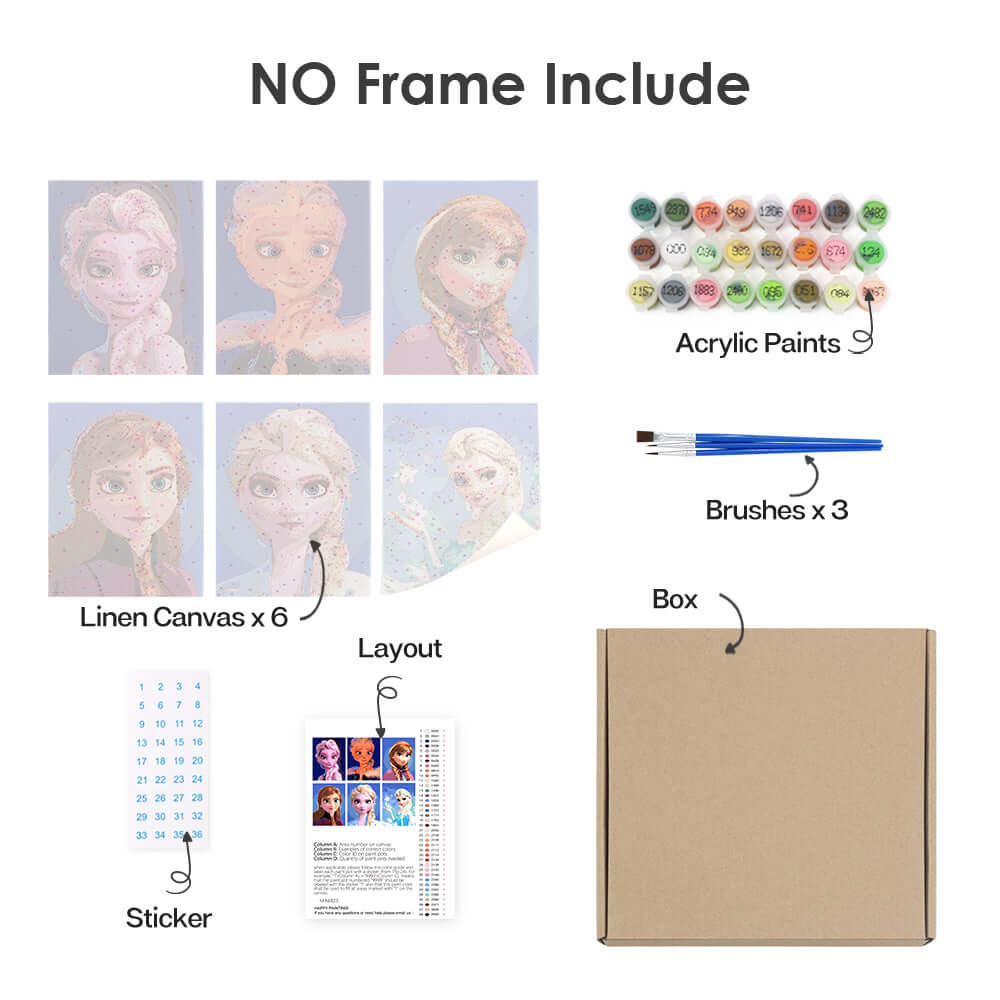 Frozen Sisters (Set of 6)