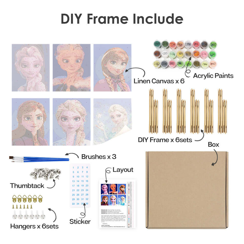 Frozen Sisters (Set of 6)
