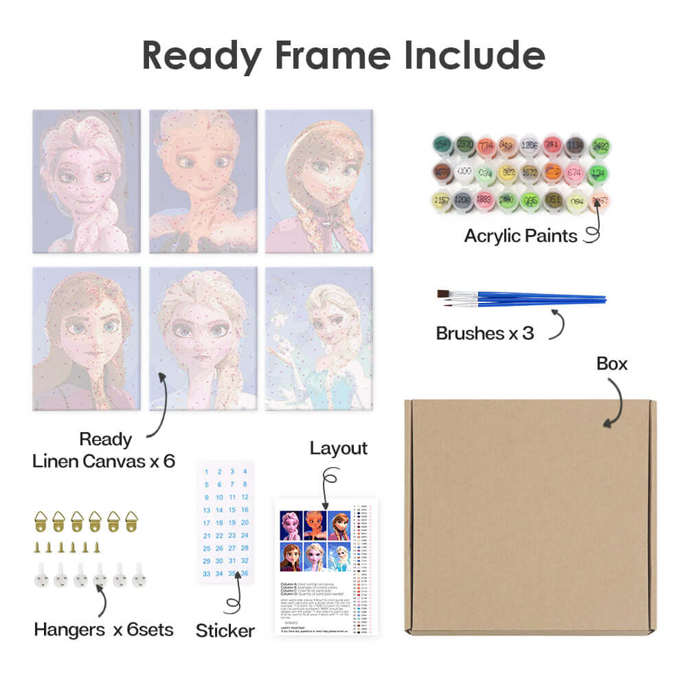 Frozen Sisters (Set of 6)