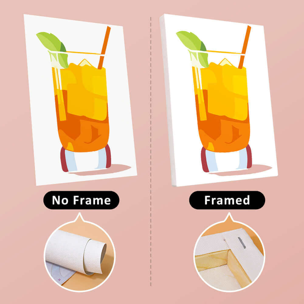 Drink Poster Set | Glassful Poster Set | Portrait By Numbers